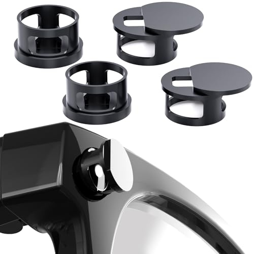 DuHeSin Lot de 4 Coques bloquant la lumière LED pour Lunettes Ray Ban Meta, complètement bloquées et Invisibles, compatibles avec Les Lunettes intelligentes Way-farer, Skyler, Oakley et Headliner AI