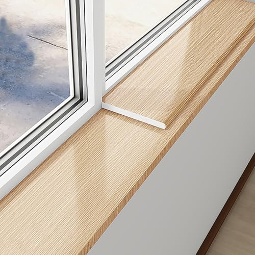 Protezione per davanzale della finestra, facile da installare, per bagno, soggiorno, balcone, colore marrone, 100 x 10 cm, accessorio per ristrutturazione della casa