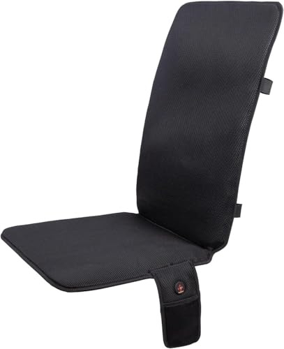 Thermrup Mobile Beheizbare Sitzauflage Sitzheizung Ferninfrarot Heizkissen – Akku- & Netzbetrieb, 3 Heizstufen, Ideal für Zuhause, Büro & Camping (40x110CM)