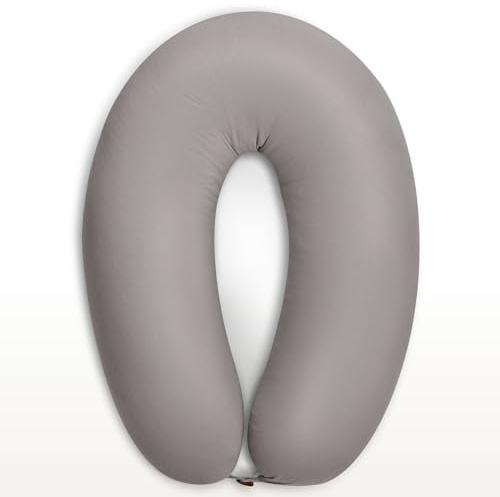 sei Design Stillkissenbezug 170×30 cm – Premium Jersey Ersatzbezug für Stillkissen XXL – weich, elastisch & pflegeleicht – mit Tasche & XXL-Reißverschluss – Oeko-TEX