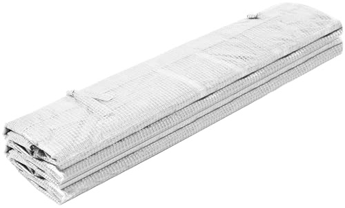 Lámina para túnel, 400 x 250 x 200 cm, UV4, con ventanas y puertas, cubierta de túnel de polietileno 140 g/m2 con mosquitera, lámina de repuesto para invernadero, verduras, plantas Springos