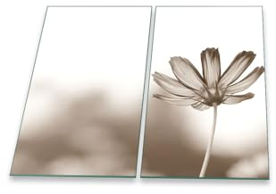 Herdabdeckplatte Abdeckung Ceranfeld Abdeckplatte Schneidebrett 2-Teilig 60x52 Blumen Grau Spritzschutz Glasplatte Ceranfeldabdeckung Schutz Herdschutz Sicherheitsglas Glasschneidebrett 2x30x52