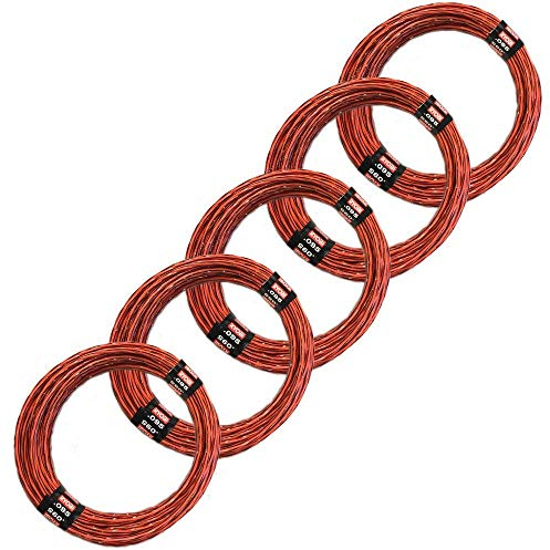 Ryobi Cortadora de césped en Espiral precortada de 0.06 Pulgadas x 16 pies (Paquete de 5)