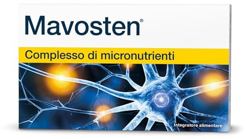 Mavosten® – Complesso di micronutrienti di alta qualità con acido alfa-lipoico (ALA), colina, 7 importanti vitamine del gruppo B e calcio, per favorire la salute dei nervi (20 unità)