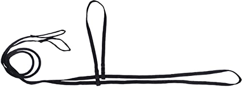 ARBO-INOX Verladehilfe Pferd Verladeleine mit Handschlaufen Schwarz