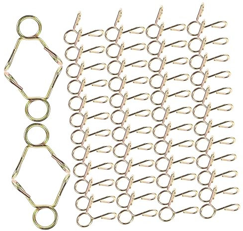 Homoyoyo 100-teiliges Leitungsrohr-schlauch-kit Stahlfederklemmen Für Wasser/öl Einfache Installation Robuste Konstruktion