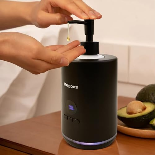 Oil Warmer for Massage, Massage Oil Warmer, Body Oils Heater for Spa, Salon and Barber Shops, with Two Oil Bottle Dispenser, Constant Temperature (Black)