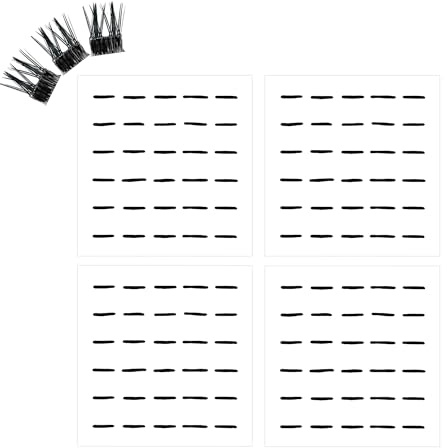 Beauty7 120 Stück Selbstklebende falsche Wimpernstreifen Wimpern Kleber Streifen Doppel Selbst-Kleber wasserfeste Klebestreifen für falsche Wimpern schwarzer Wimpernkleber-Ersatz 6mm