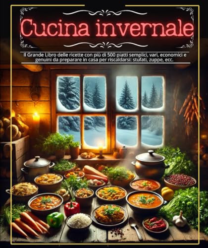 Cucina invernale: Il Grande Libro delle ricette con più di 500 piatti semplici, vari, economici e genuini da preparare in casa per riscaldarsi: stufati, zuppe, ecc.