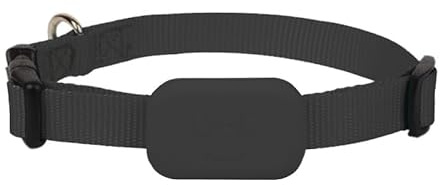 AMZLORD para Mini rastreador GPS con batería Seguimiento de Animales Collar de Alerta de Movimiento Rastreador antipérdida Ajustable para Perros pequeños, medianos y Grandes