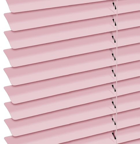 Generisch Alu Jalousie Ohne Bohren Jalousien Aluminium Für Fenster Horizontal Jalousette Fensterbehandlung Jalousie Verdunkelungs Jalousetten 25mm Lamellen(Pink)