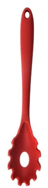 Hemasa silicone kitchenware Spaghetti Grab Spoon red