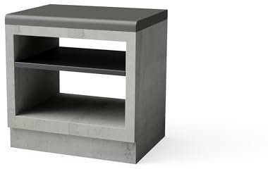 TUOZI - Mudule Kitaway Origen Puro para Barbacoa de Obra Prefabricada (Gris - 84 x 63 x 63 cm) - Uso en Exteriores