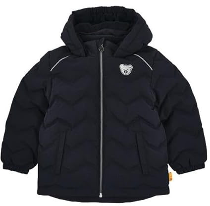 Steiff Schneejacke EU Größe 122 steiff navy, warme Winterjacke, ideal für Schnee & Outdoor, Skijacke für Kinder, waschmaschinenfest