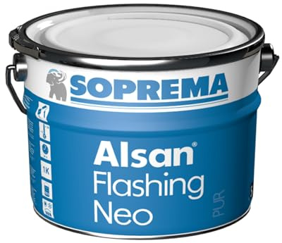 Generisch ALSAN Flashing NEO 5 kg – Einkomponentige Abdichtung für Details & Anschlüsse – Lösemittel- & isocyanatfrei – Haftet ohne Primer