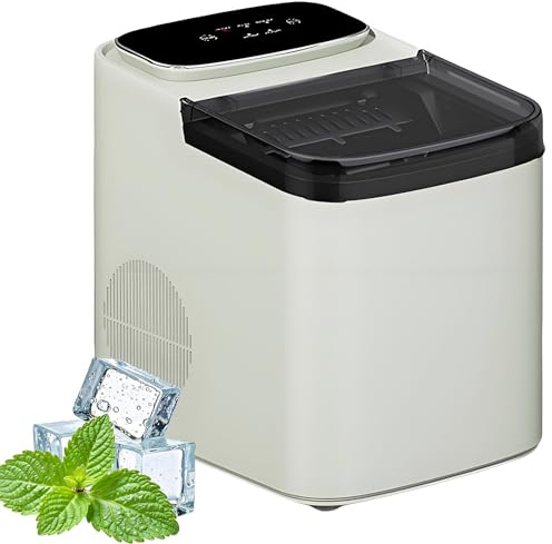Ice Maker Machine Counter Top, Small Pellet Ice Maker With Anti-slip Pad, Self-cleaning Function, 2 Sizes Of Bullet Ice Cube Makers For Diy More Drinks, Home, Kitchen, Office Bar green