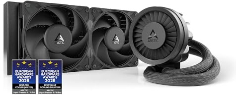 ARCTIC Liquid Freezer III Pro 240 - Wasserkühlung PC, AIO (Generalüberholt) | CPU Wasserkühler, 2x120 mm, 38 mm Radiator, PWM-Pumpe, VRM-Lüfter, AMD AM5/AM4, Intel LGA1851/1700 Contact Frame