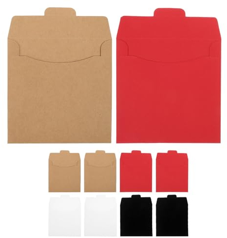 20pcs Paper CD Dvd Sleeves Blank Cardboard Storage Holder Covers | CD Holder for Car, Portable DIY Design, Blank Paper Sleeves for Organising Discs and Simple Storage