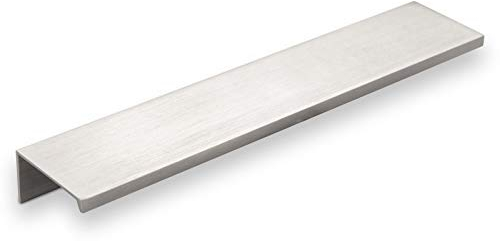 Set di 5 maniglie di profilo per mobili in alluminio SEARL 180 mm Aspetto Acciaio Inox Maniglia per Cassetti Maniglia da Cucina di SOTECH