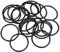 sourcing map Joint Torique 50mm OD 43mm ID 3.5mm Largeur Métrique Nitrile Caoutchouc Joint Étanchéité Paquet de 20