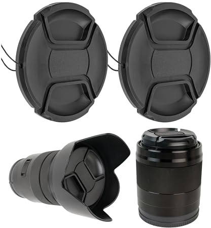 Tapa para Lente de cámara, diámetro Ø 67 mm, Tapa de protección Snap On, Compatible con Nikon, Canon, Sony, Sigma, Tamron, Olympus, Fujifilm, Cobertura Universal para cámara, Tapa Protectora Lente