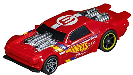 Carrera - 20064216 GO Hot Wheels Night Shifter Rot Slotcar I Maßstab 1:43 I Hot Wheels Lizenz I Rennstrecken-Action mit eleganter roter Design