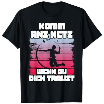 Badminton Tshirt Federball Spieler Damen Herren Badminton T-Shirt