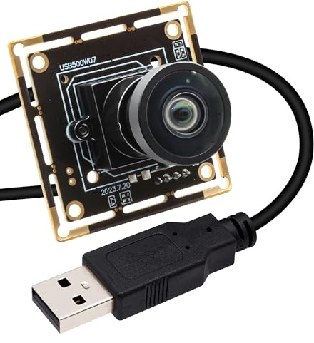 Svpro 5MP 30FPS USB Kameramodul mit M12 120 Grad Weitwinkel Webcam Board IMX335 Low Light Kamera Board für Computer Vision Industriekamera für PC,Laptop, Jeston Nano