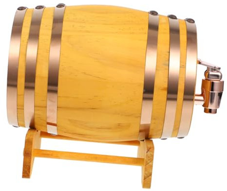 Ciieeo Exquisites Dekorativ – Mehrzweck-holzfass Zur Lagerung Von Wein Und Bier – Kompaktes Design
