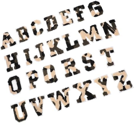 Tofficu 26stücke Buchstabenaufnäher Zum Aufbügeln Alphabet-patches Für Kleidung -bastelbedarf Vielseitige Verwendung Für Reparaturen Und Dekoration Von Kleidung Taschen Hüten Und
