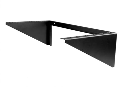 Infitronic INUWH6STL 19 Zoll Wandhalterung/Rack-Halter 6HE, 152mm Tiefe, vertikal & Untertisch, Heavy Duty Stahl für Server, Switch & Patchpanel, bis 90kg, Schwarz