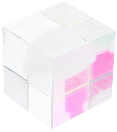 TOPPERFUN Klarer Kristall Würfel Als Paperweight Ästhetische Desktop-dekoration Für Schlafzimmer Und Büro Kreatives Wetter-design