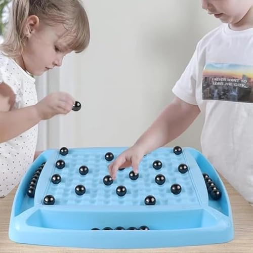 FXSYB Magnet Spiel Strategiespiel mit 40 Magnetkugeln - Spannendes Familienspiel für Kinder & Erwachsene - Lustiges Partyspiel & Reisespiel - Logikspiel Deluxe Edition | Spannendes Familienspiel für Kinder & Erwachsene - Lustiges Partyspiel & Reisespiel - Logikspiel Deluxe Edition