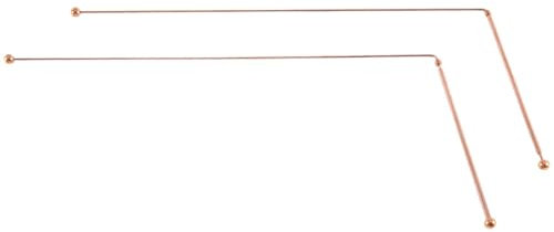 NADCFN Tragbar Metallsuchgerät Wünschelruten aus Kupfer, reines Kupfer, 2 Stück, Wünschelruten, Energie, Wasser, Hexendetektor Metalldetektor