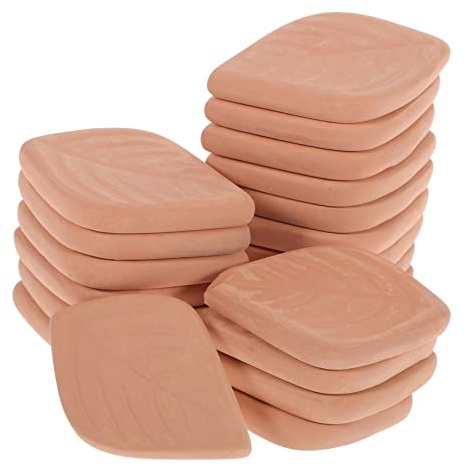 CIYODO 20pièces Absorbeurs Humidité Terre Cuite Pour Aliments Sans Parfum Réutilisables Forme De Antihumidité Pour Conservations Alimentaires Collations Et Épices