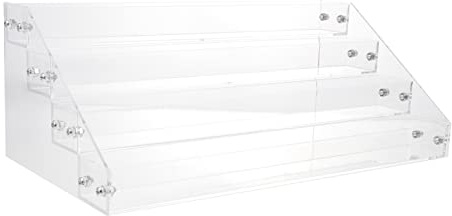 SAFIGLE Esmalte Ahorrador Uñas de Soporte Transparente Acrílico para o Capas de Cuatro Gran Capacidad Organizado Organizador Bien y de Espacio para Manicura para Salón Escritorio