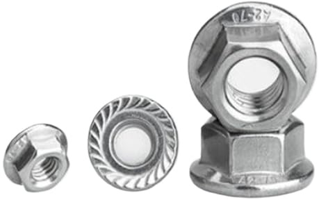 Flanschmutter 5 Stück Feingewinde-Flansch-Sechskantmuttern(M12 x 1.5 (5pcs))