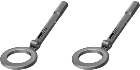 Rivelatore D'oro Metal Detector Palmare Localizzatore Portatile Regolabile Pinpointer Allarme Strumento Super Scanner Di Sicurezza Portatile Portatile(2PCS)