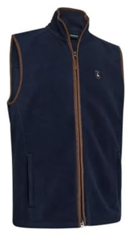 Deerhunter Cumbria Fleece Waistcoat | Hochwertiges 360 g/m² Anti-Pilling-Fleece. Kanteneinfassung aus Wildleder-Imitat. 2 RV-Schubtaschen.
