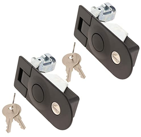 AWAOVV 2 Pcs Caravan Door Lock RV Compartment Door Deadbolt, Heavy Duty RV Locks for Marine Boat Cabinet Toolbox