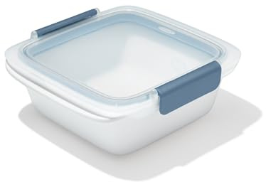 OXO Good Grips Prep & Go Sandwich Container - 4.3 Cup, Ocean Blue | Portable Leakproof Food Storage Container, Ideal for Sandwiches, Meal Prep, Lunch, Microwave, Freezer and Dishwasher Safe