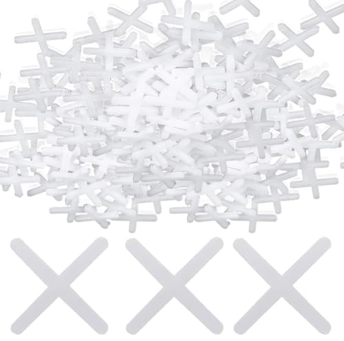 UIEXAY Lot De 1000 Croisillons De Joints De 2 Mm, Blancs, Croisillons De Carrelage, Croisillons De Carrelage, Croisillons De Carrelage, Croisillons De Joints, Croisillons De Joints