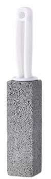 Pumice Stone for Toilet,Toilet Pumice Cleaning Stone with Handle,Pumice Stones Sticks Hard Water Ring Stains Remover for Toilets Bowl Ring,Pool & Bathroom (White)