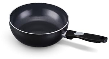 Beka Pro Induc Wok Céramique 20 cm Aluminium 100% Recyclé - Sans PFAS - Compatible Tous Feux dont Induction - Sans PFOA - Garantie 3 ans, Noir