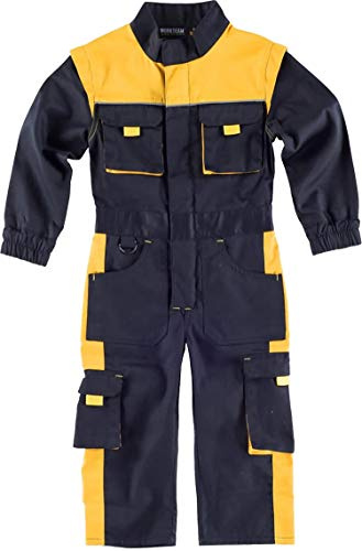 WORKTEAM Mono o buzo de Trabajo Infantil Unisex con Cremallera, Resistente y Cómodo, Bolsillos Funcionales, Ideal para Escuela, Taller o Uniforme de trabajo