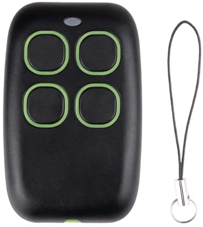Mando Garaje Universal Puerta 4 en 1Multifrecuencia 250-913 MHz Rolling Code Distancia Telecomando Mando Duplicador Programable para Puerta de Garaje Véhicules Électriques Écran de Projection Verde