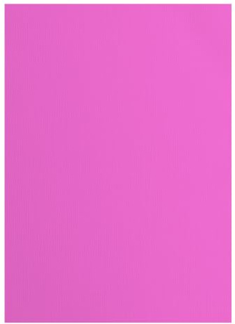 Vaessen Creative Cardstock Kartong A4-25 st. Hantverkspapper Fuchsia (rosa) - Scrapbookpapper för Korttillverkning, Pappershantverk, Inbjudningar och Vykort - Pyssel Papper Textur
