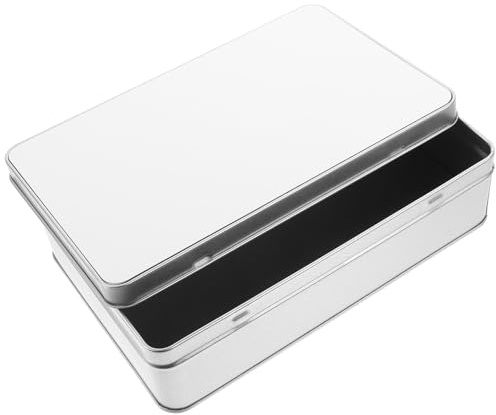 COLLBATH Rechteckige Blechdose Keks Sublimations Leerbox aus Eisen Platzsparende Süßigkeitenbehälter für Geburtstag und Hochzeit als Dekorative Geschenk Kasten mit Stilvollem Design