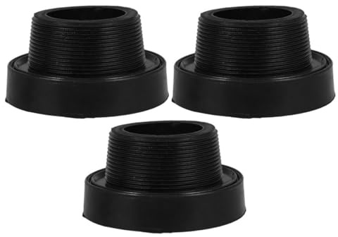 SOESFOUFU Rubber Urinal Drain Seal Ring Black 3pcs with Secure Connection and Odor Isolation Toilet Flange Gasket to Prevent Leaks for Urinals Suitable for Public and Private Spaces