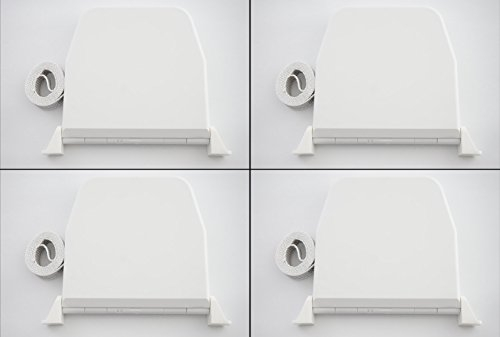 4xSelve Gurtwickler Aufputz weiss mit Scharniersystem incl. 5m Gurt f. Rolladen